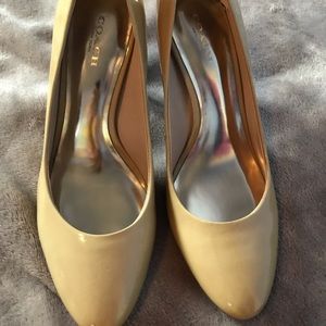 COACH leather patent pumps - Almond Toe